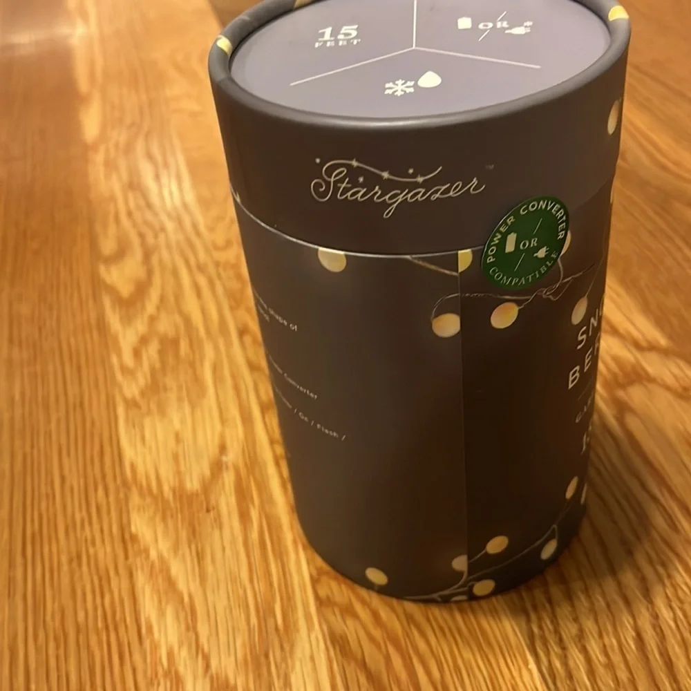 NWT Anthropologie Terrain Stargazer Snowberry Garland 15’